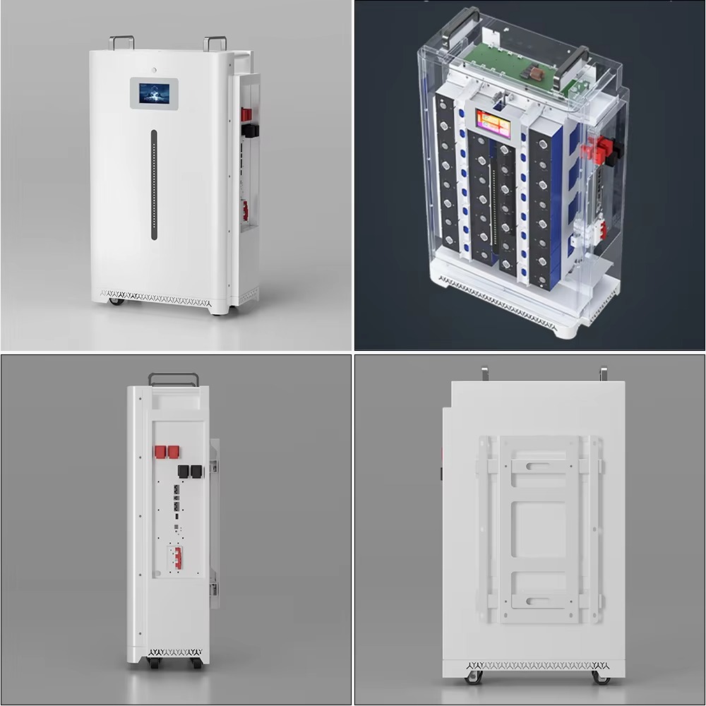 off grid batteries for solar 51.2V 300ah 15.3kwh front side internal views